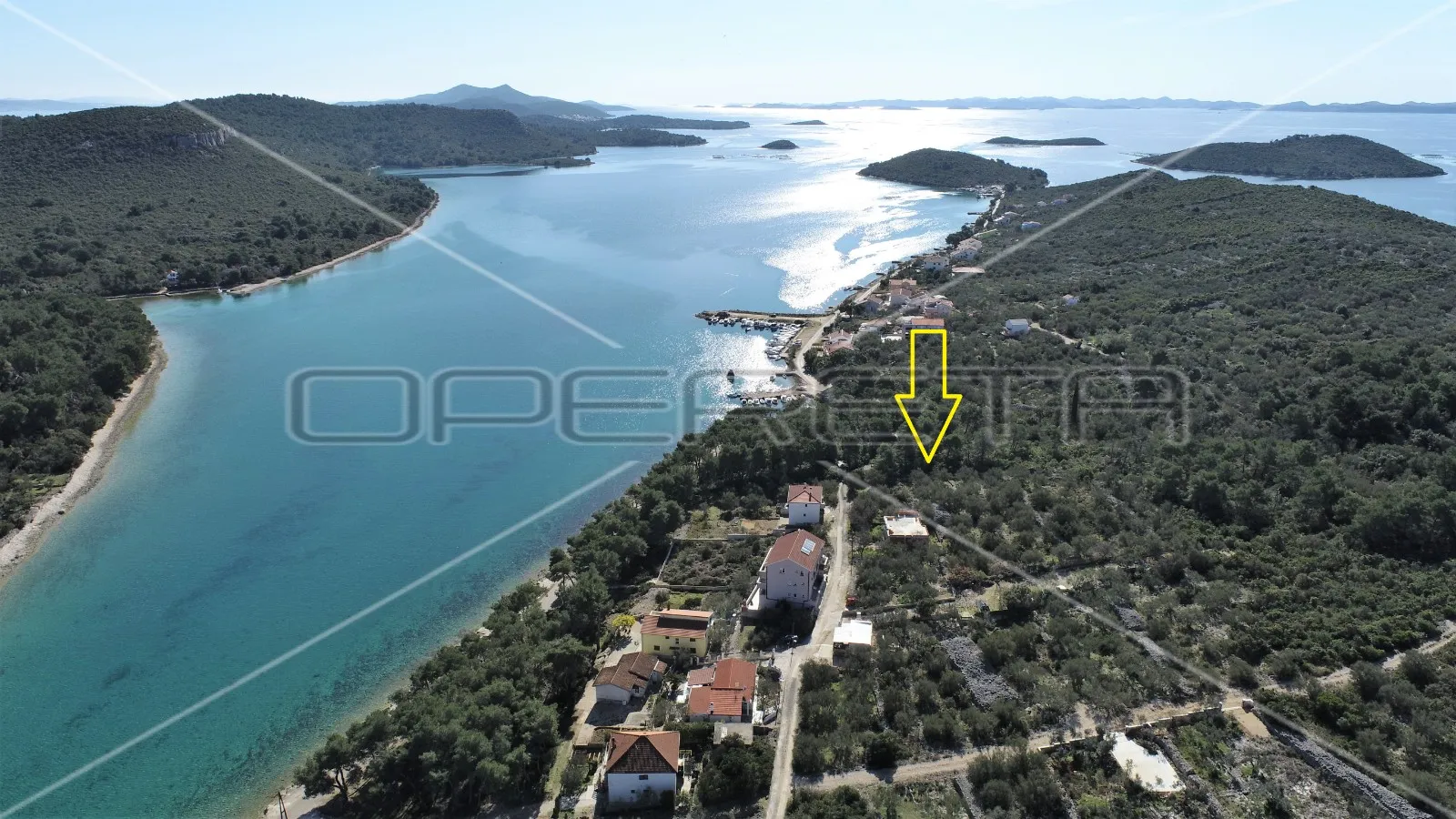 građevinsko zemljište, pogled na more, 70m do mora,1343 m2,kali,ugljan - slika 4