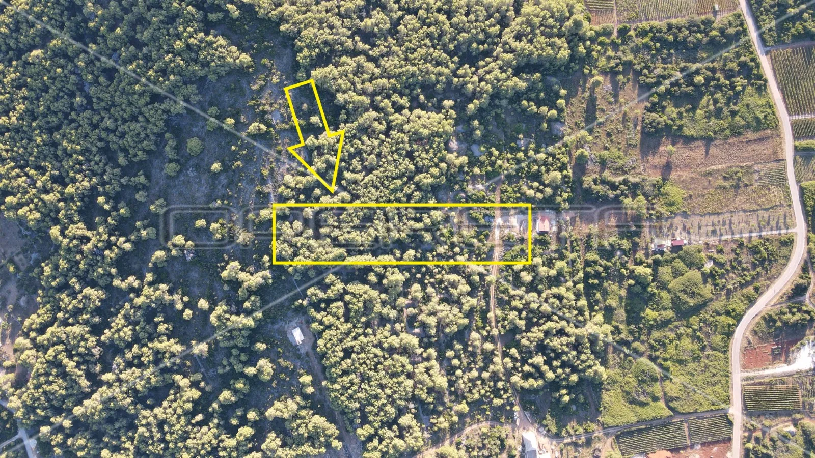 zemljište 4.105 m2, pravilan oblik i otovoren pogled na more, otok vis - slika 7