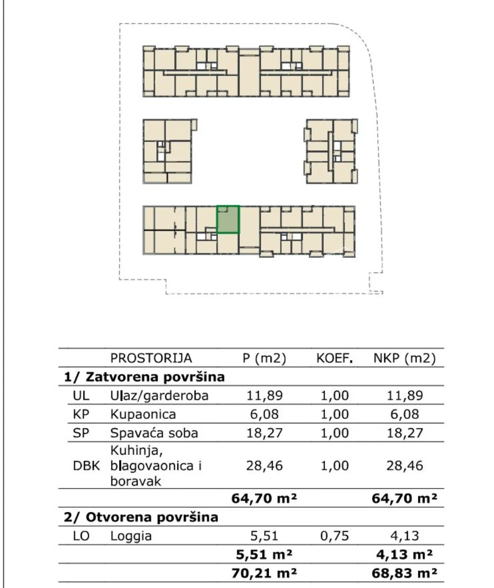 prodaja, stan, kromosovo naselje, velika gorica, 2s, 69m2 - slika 4