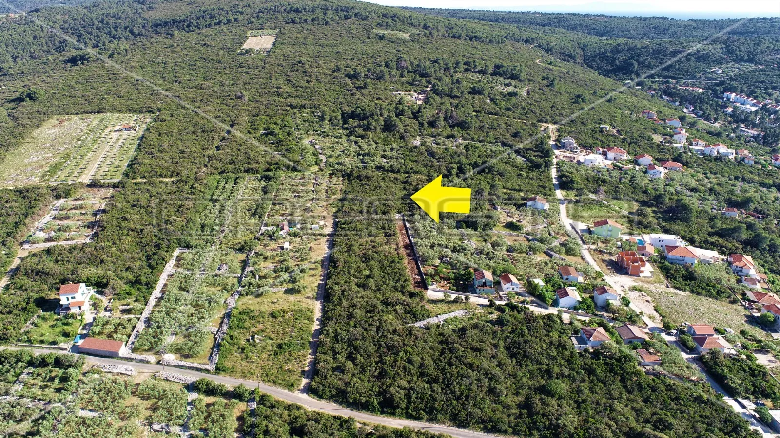 građevinsko zemljište 932 m2, m1 namjena, pogled na more, nečujam, otok šolta - slika 5