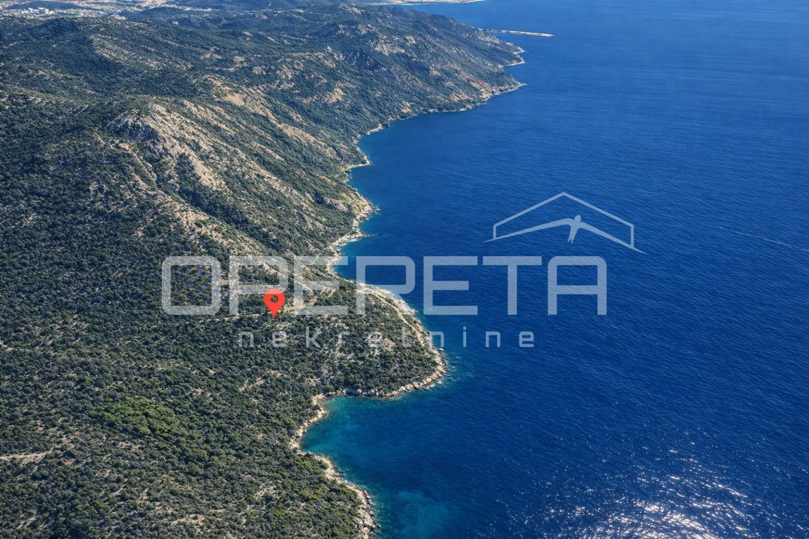 zemljište 2.126 m2 uz put, s ruševinom stare kućice, baćina - slika 2