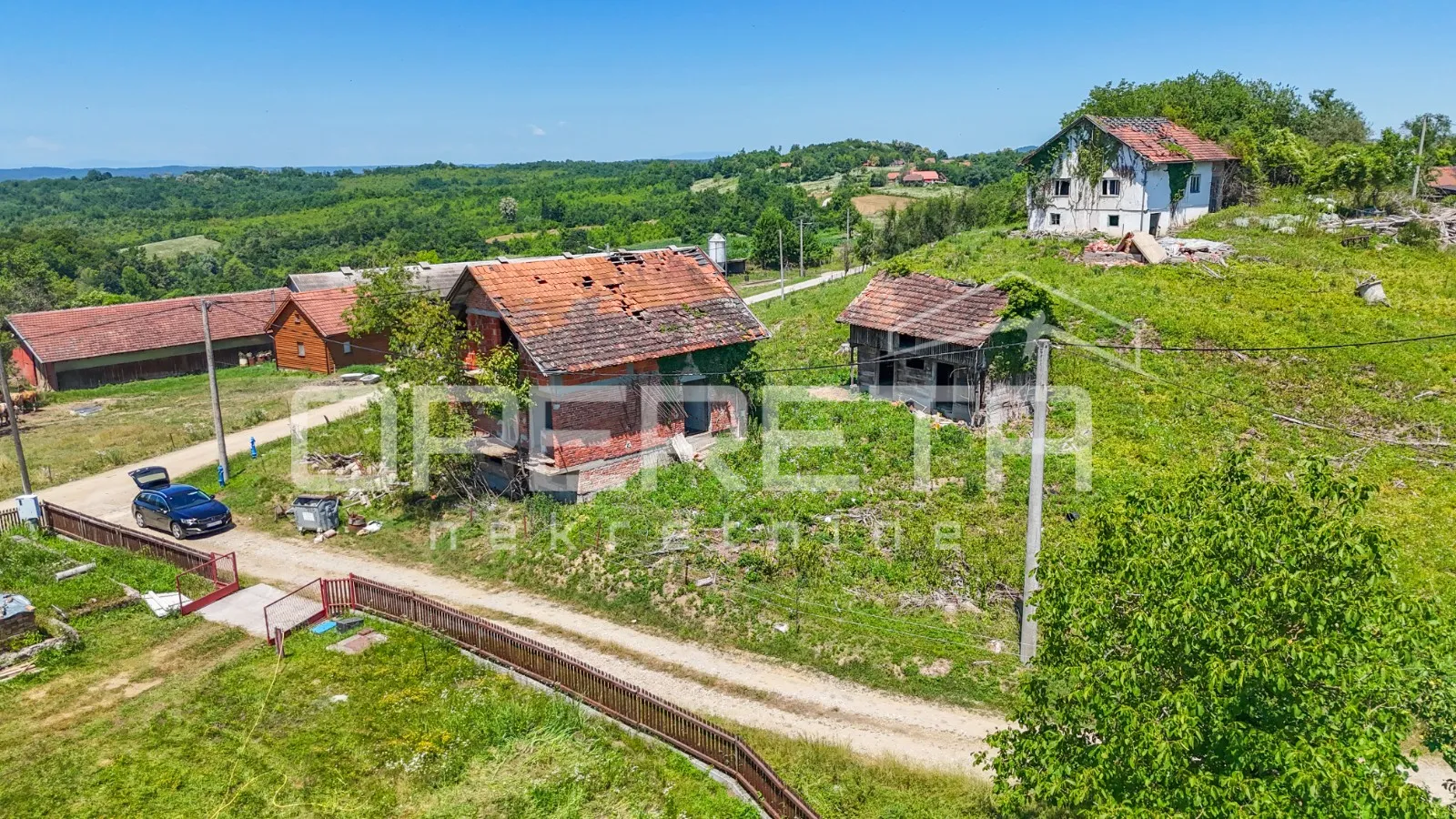 kuća za obnovu s pet parcela u mirnom selu kraj petrinje - slika 11