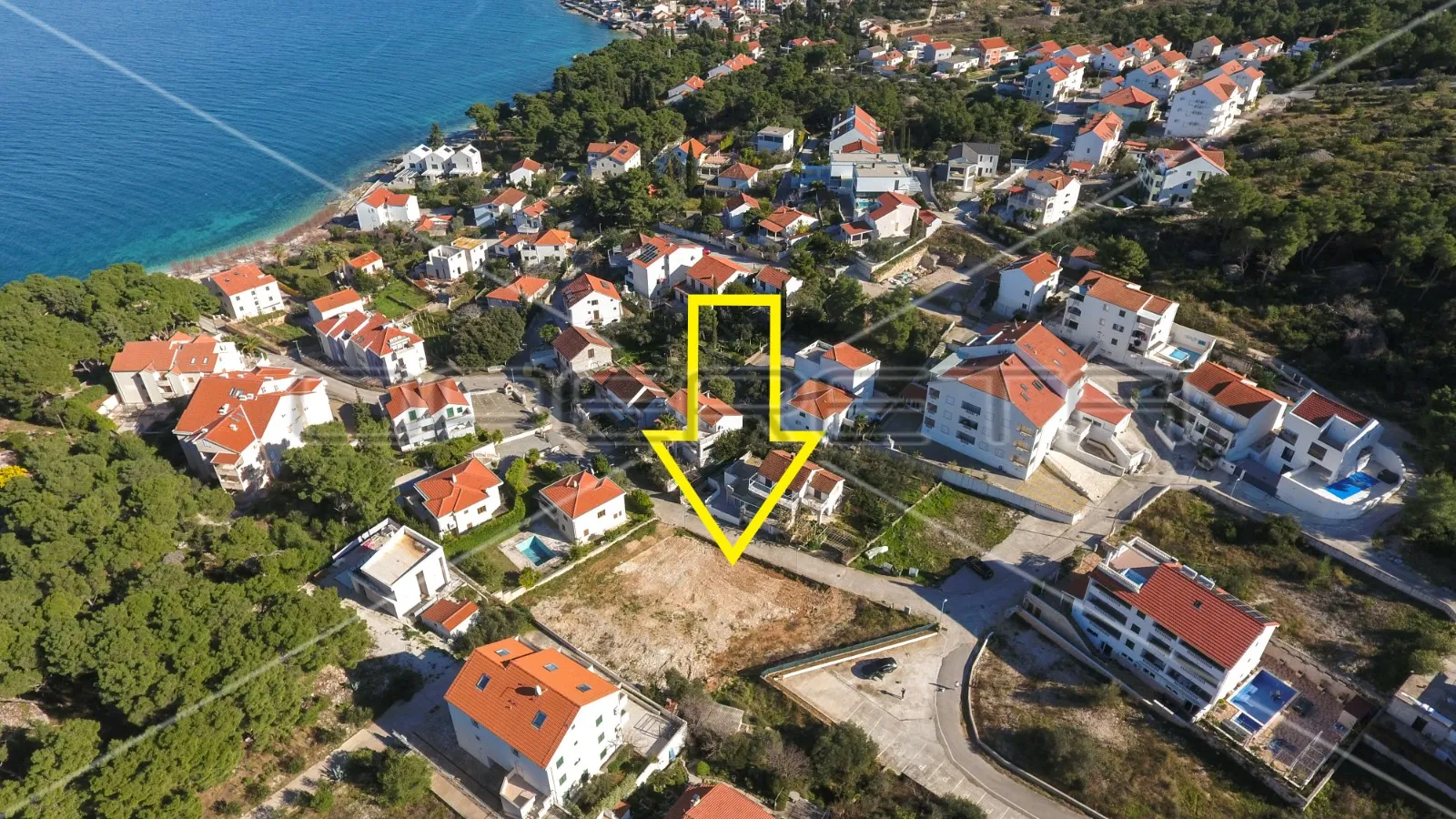 građevinsko zemljište, 150 m do mora, 1.286 m2, sutivan, otok brač - slika 2