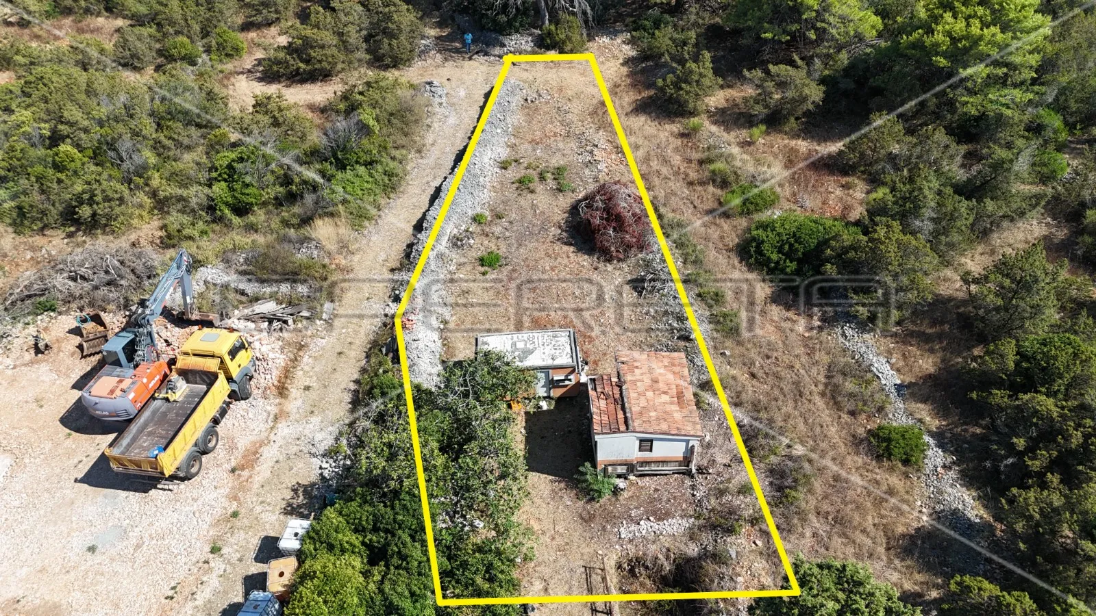 molat - građevinsko zemljište 578 m² s legaliziranim objektom i panoramskim pogl - slika 5