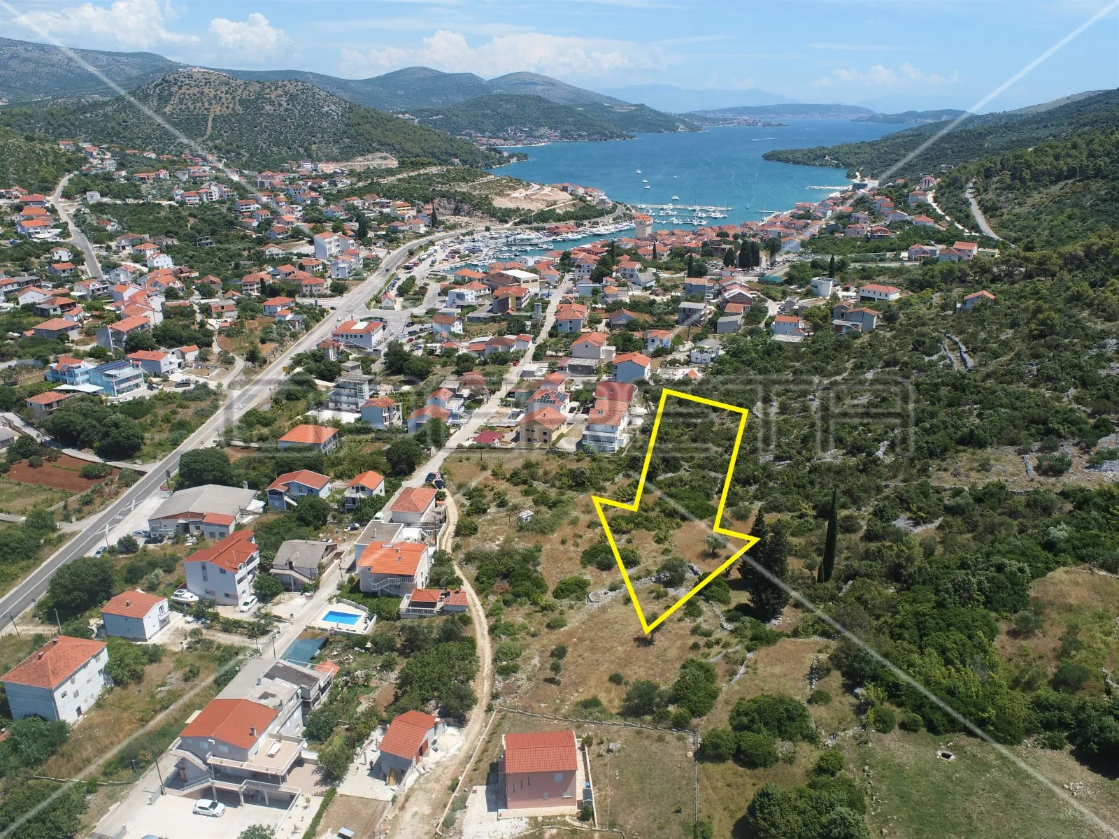 građevinsko zemljište, pogled na more, mir, blizina plaže, marina - slika 3