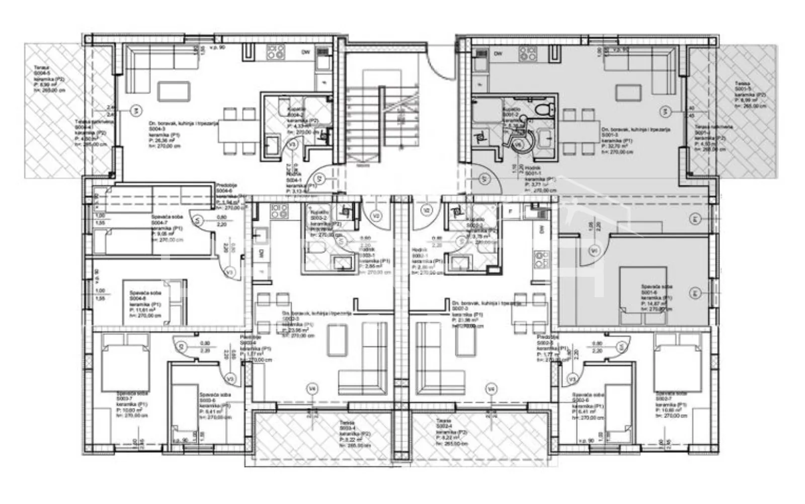 privlaka/zadar - luksuzni projekt 70m od mora, stan g001 - slika 2