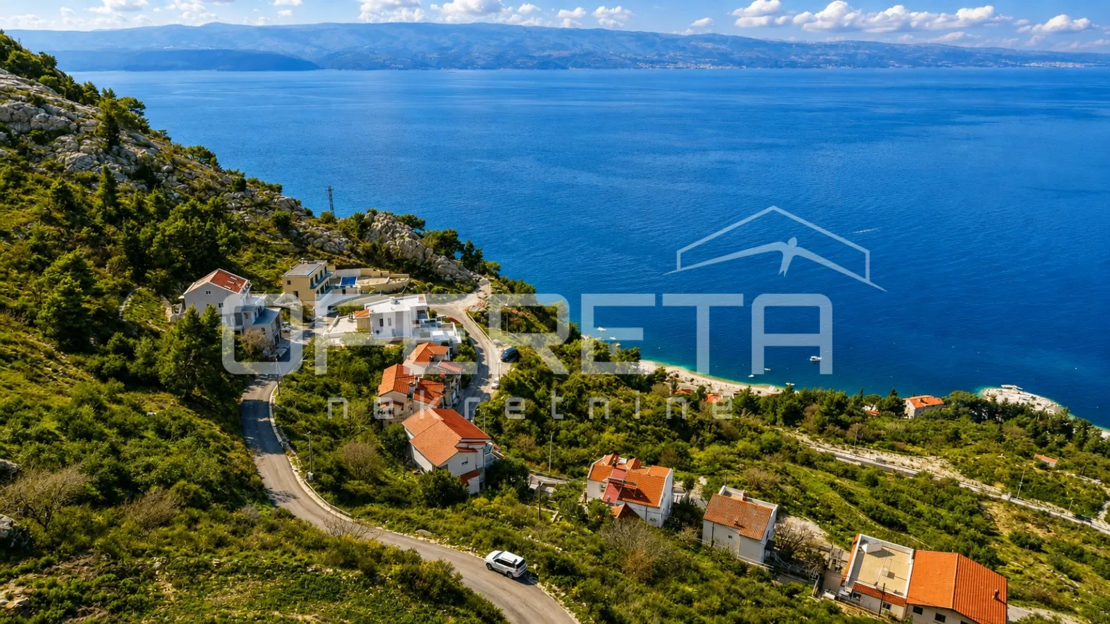 ekskluzivno zemljište s građevinskom dozvolom za vilu s bazenom i panoramskim po - slika 2
