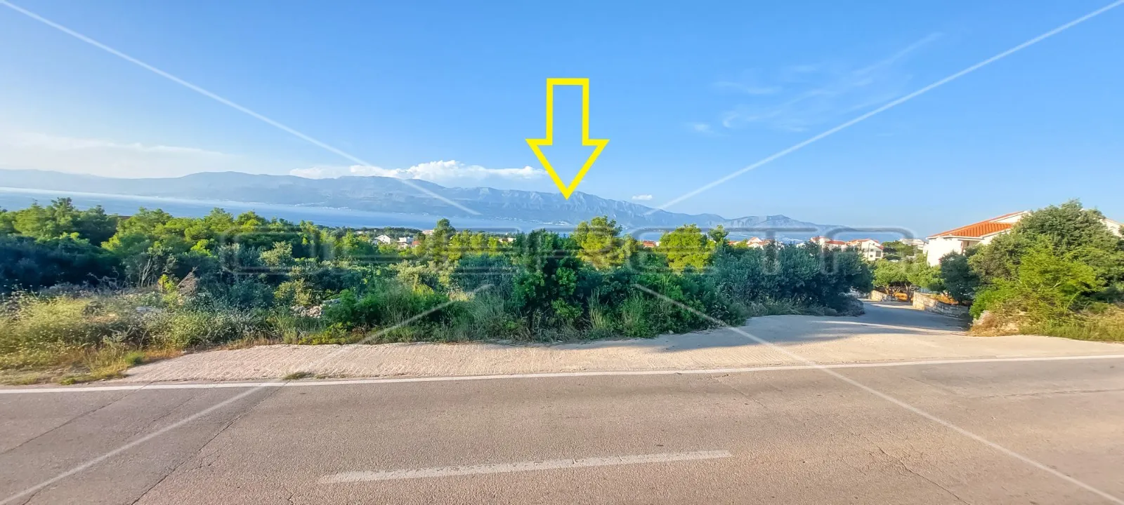 zemljište, supetar otok brač, pogled na more i idejni projekt za 4 luksuzne vile - slika 19