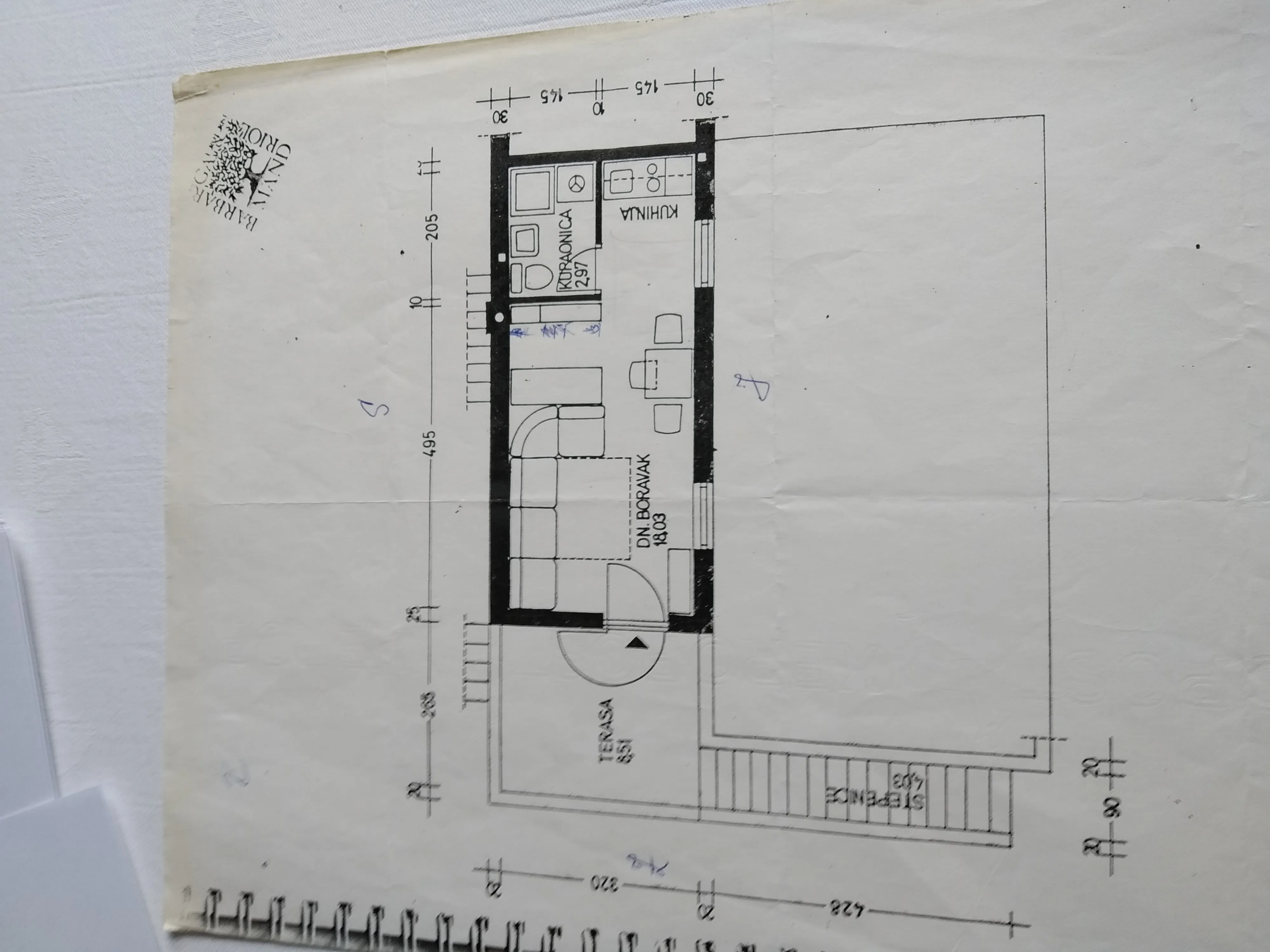 apartman barbariga 30.5m2 - 300m od mora - slika 13