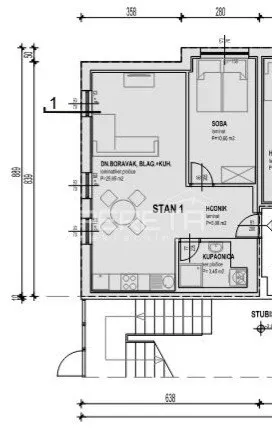 stan, prodaja, zagreb, ravnice, 45m2, dvosoban - slika 2