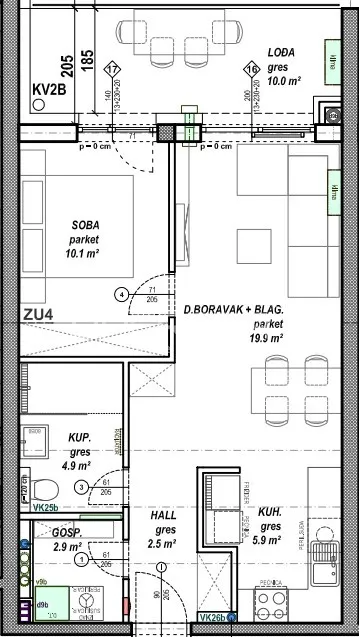 prodaja, stan, globetka, vukovarska, 1,5s, 46m2 - slika 6