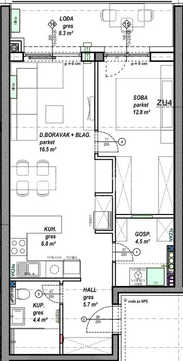 prodaja, stan, globetka, vukovarska, 1,5s, 50m2 - slika 6