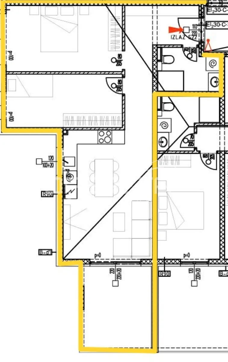 penthouse - s panoramskim pogledom na more – okrug gornji/čiovo - slika 5