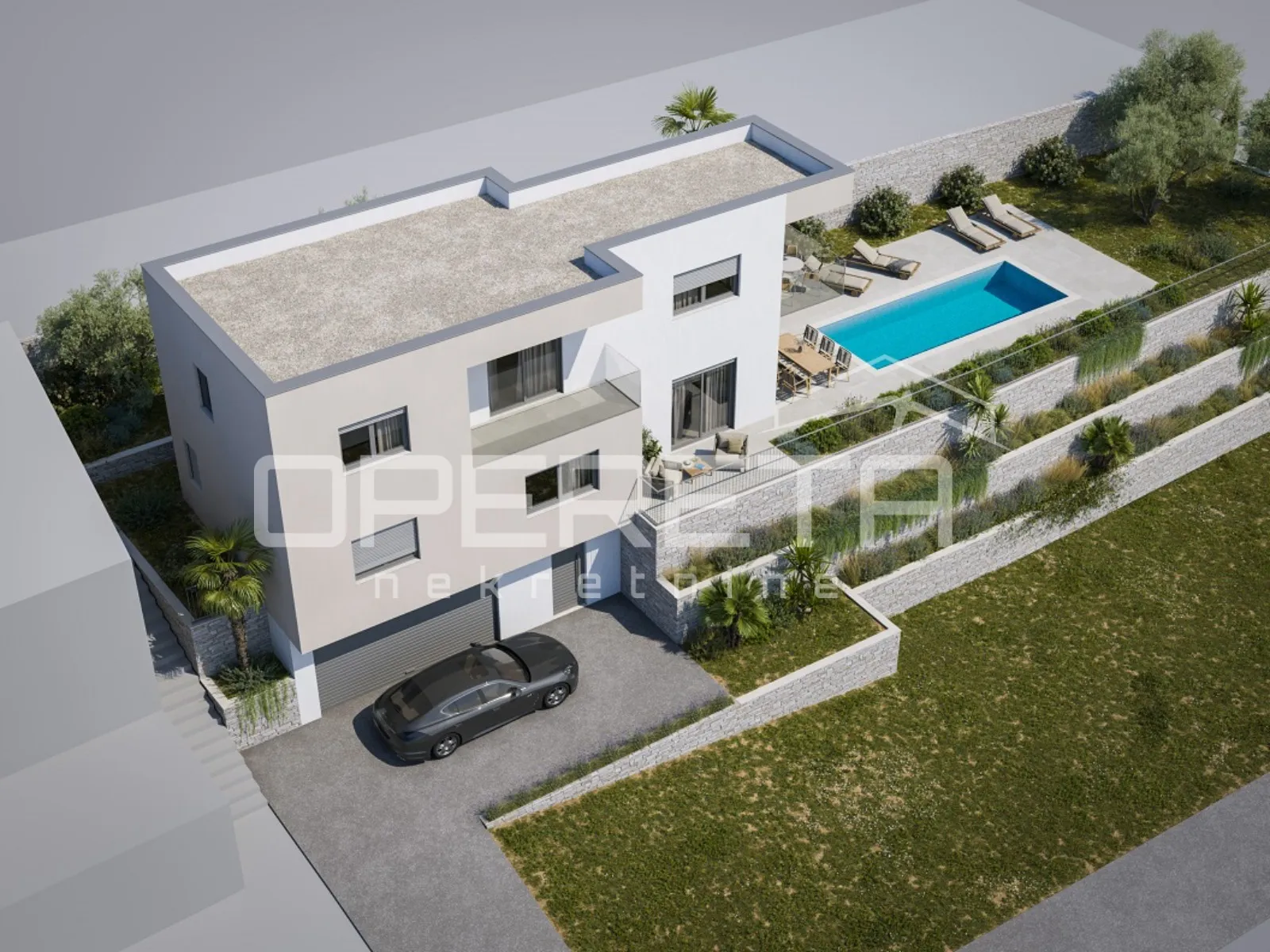 zemljište s projektom, dozvolom i pogledom na more - klis - slika 7