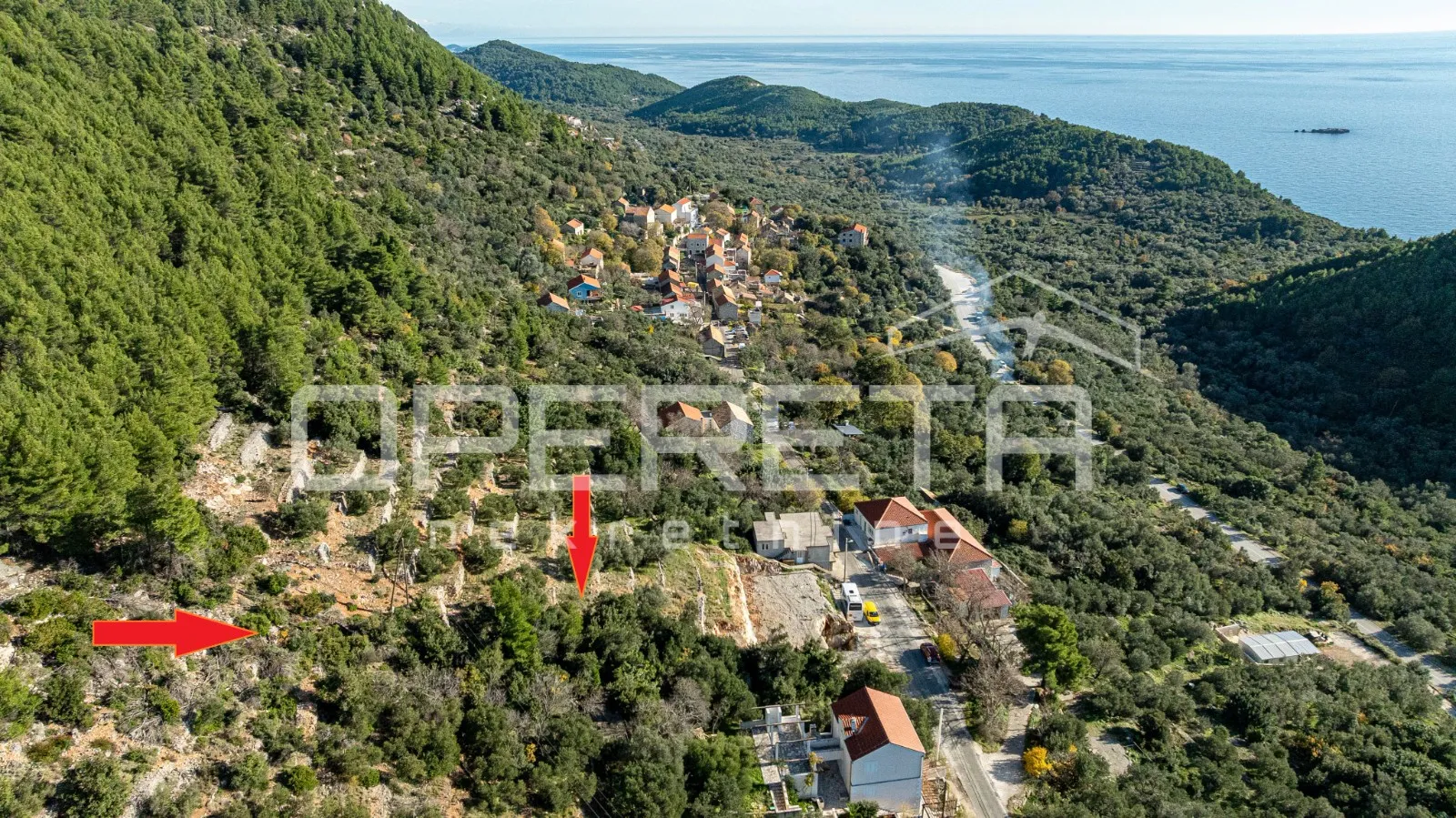 zemljište od 1108m2 s pogledom na more, babino polje, mljet - slika 9