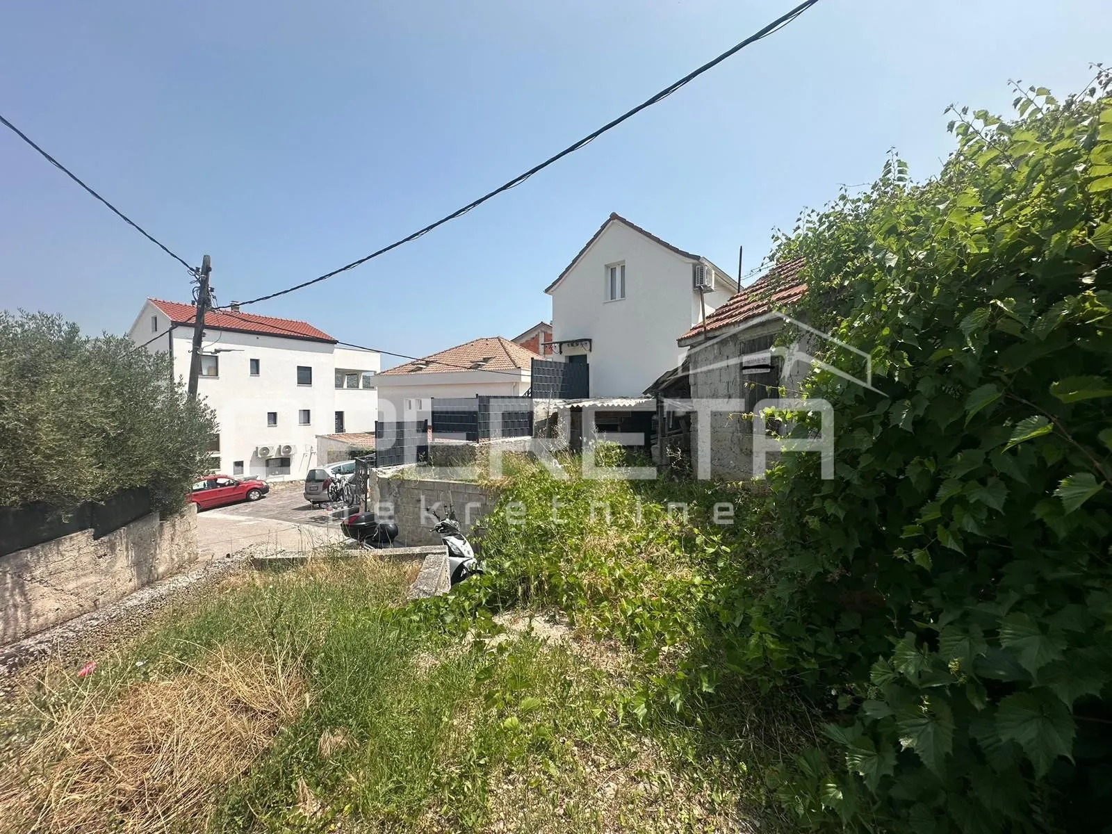 dva objekta za obnovu s pogledom na kamerlengo, sv. lovru i more, trogir - slika 5