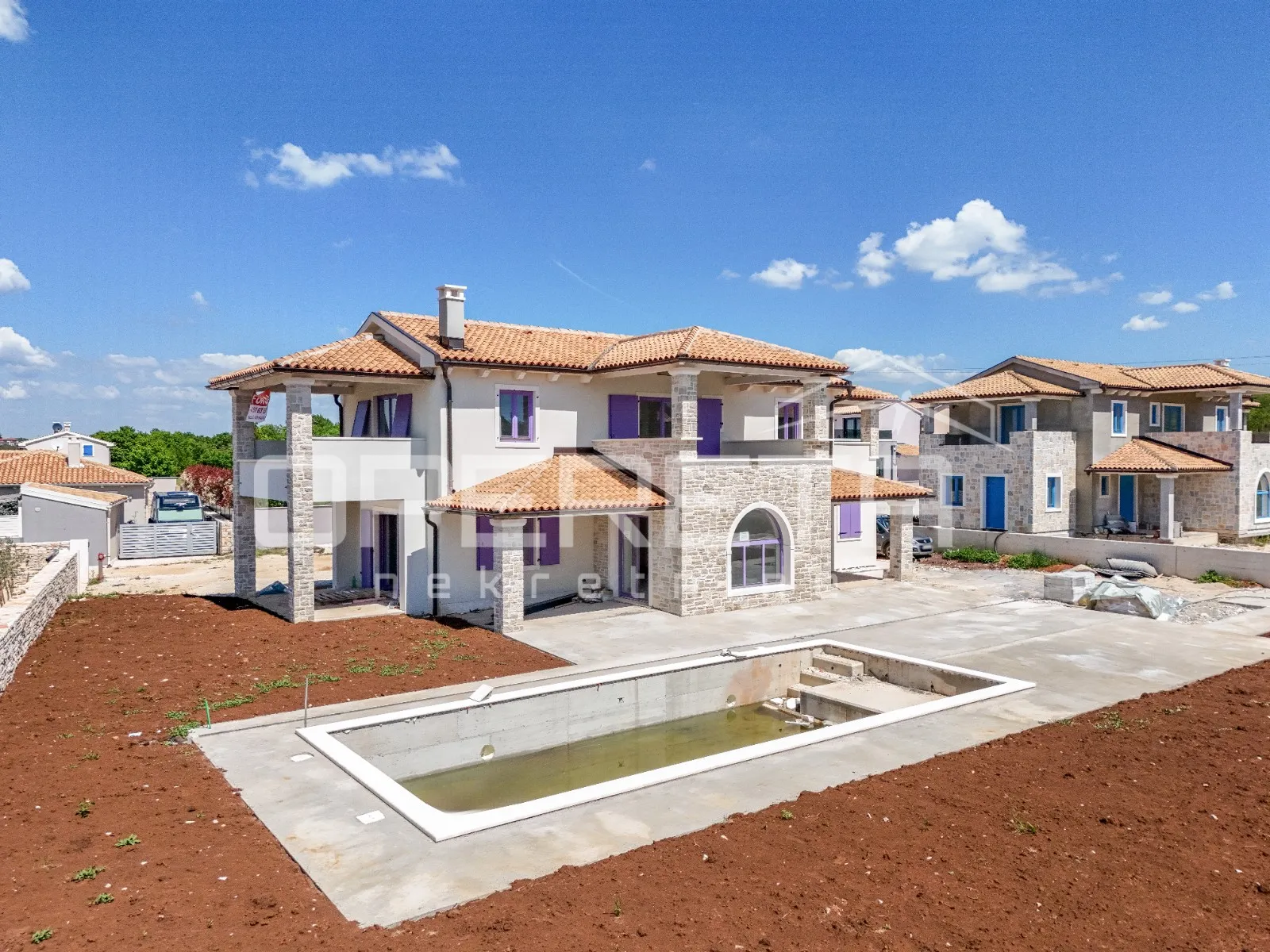 istra, rovinj okolica-kuća s bazenom pogled more - slika 32
