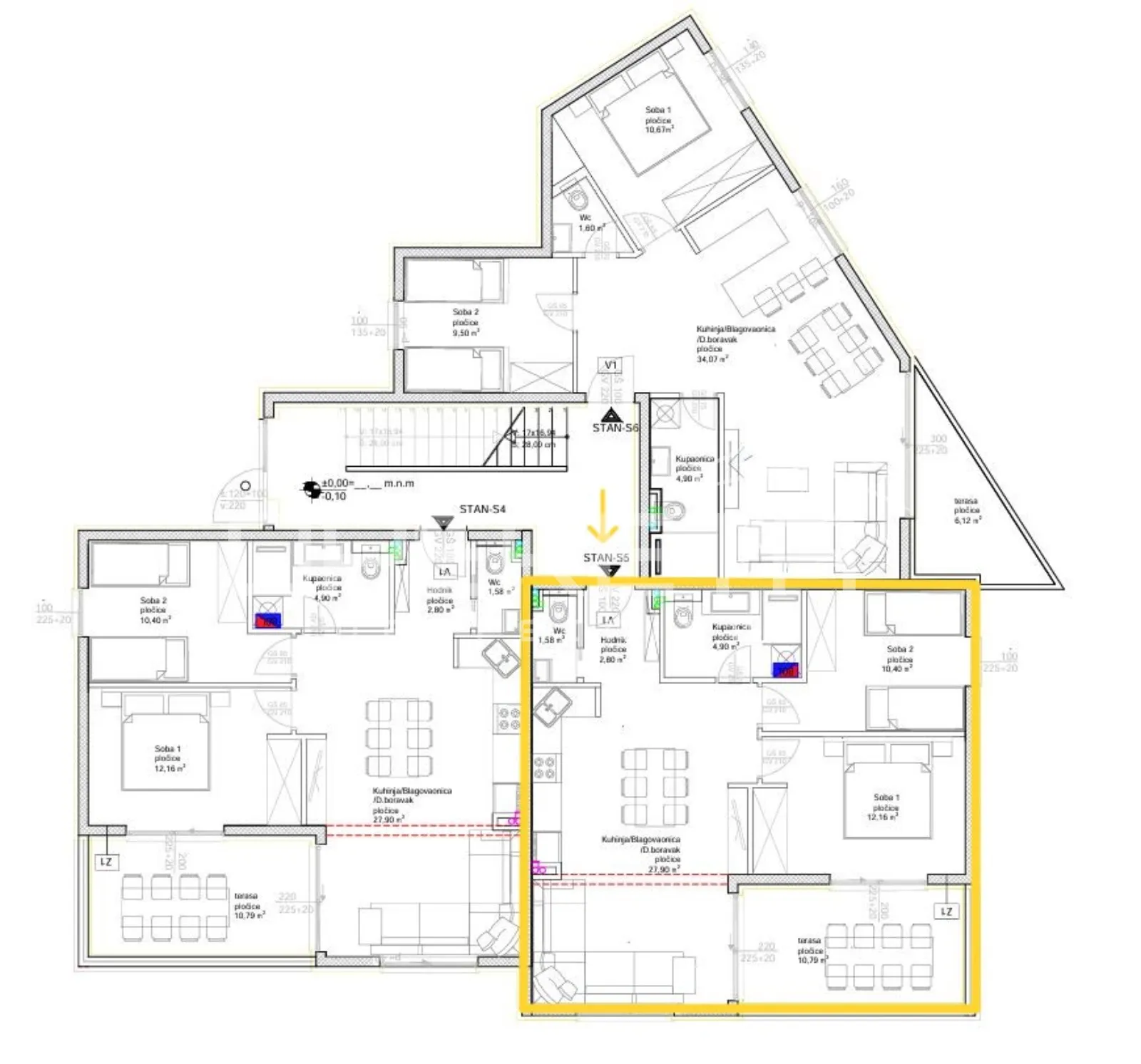 okrug gornji / otok čiovo – s5 novogradnja s bazenom - slika 13