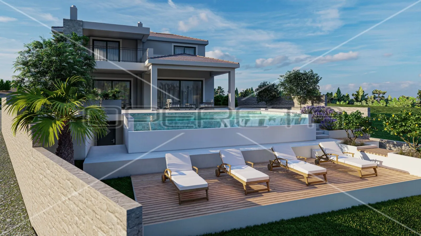 vila s infinity bazenom i pogledom na more - slika 2
