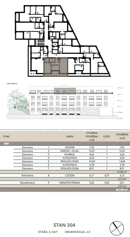 prodaja, stan, črnomerec, kuniščak, 3s, 67m2 - slika 3