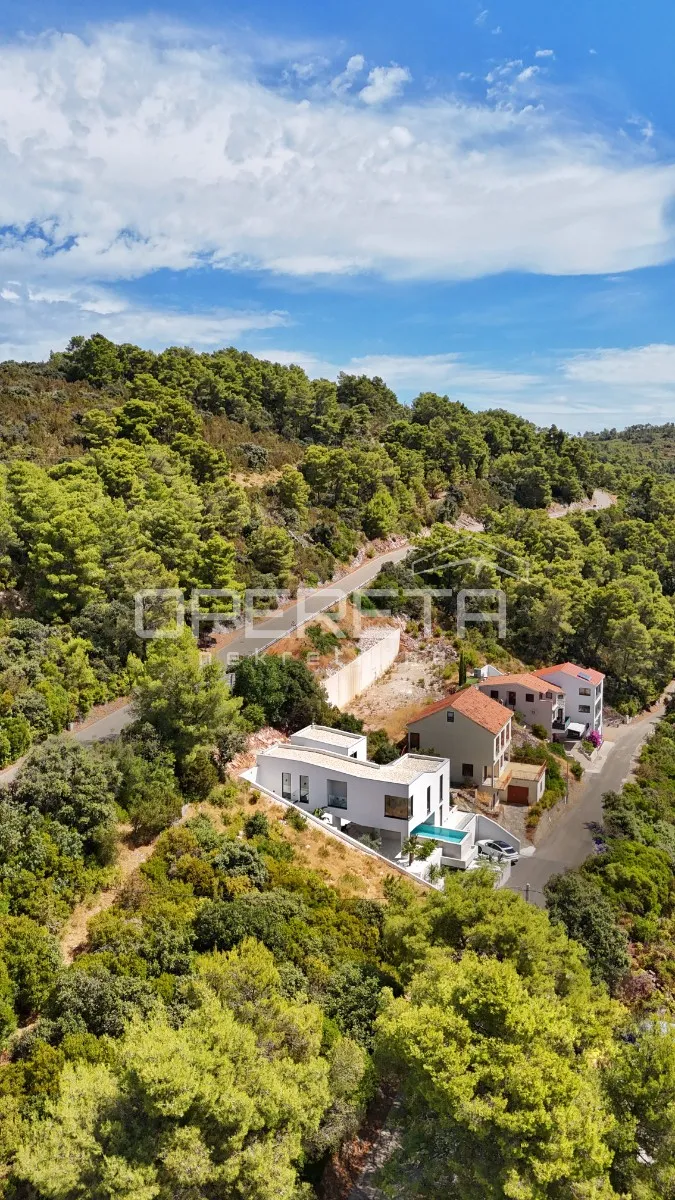 novoizgrađena dizajnerska vila s bazenom, brna, otok korčula - slika 14