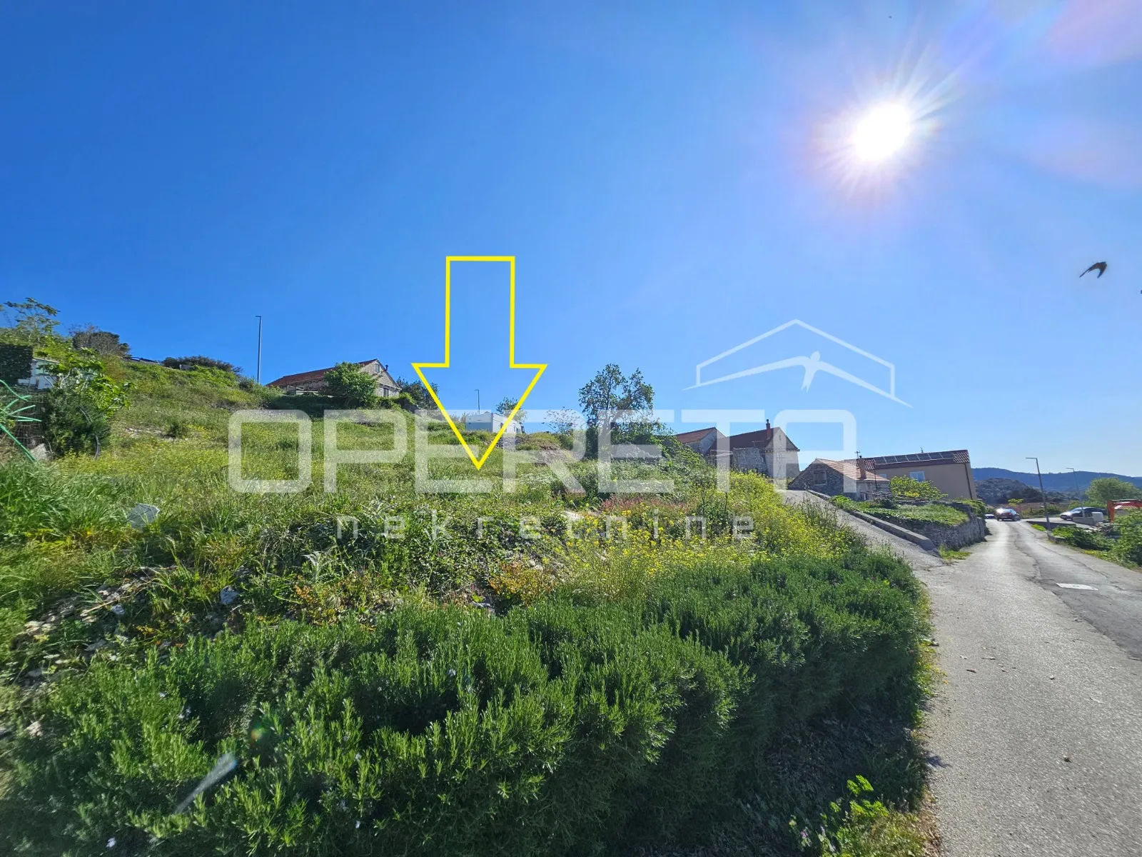 nerežišća, brač, građevinsko zemljište s pogledom, 450m2 - slika 4