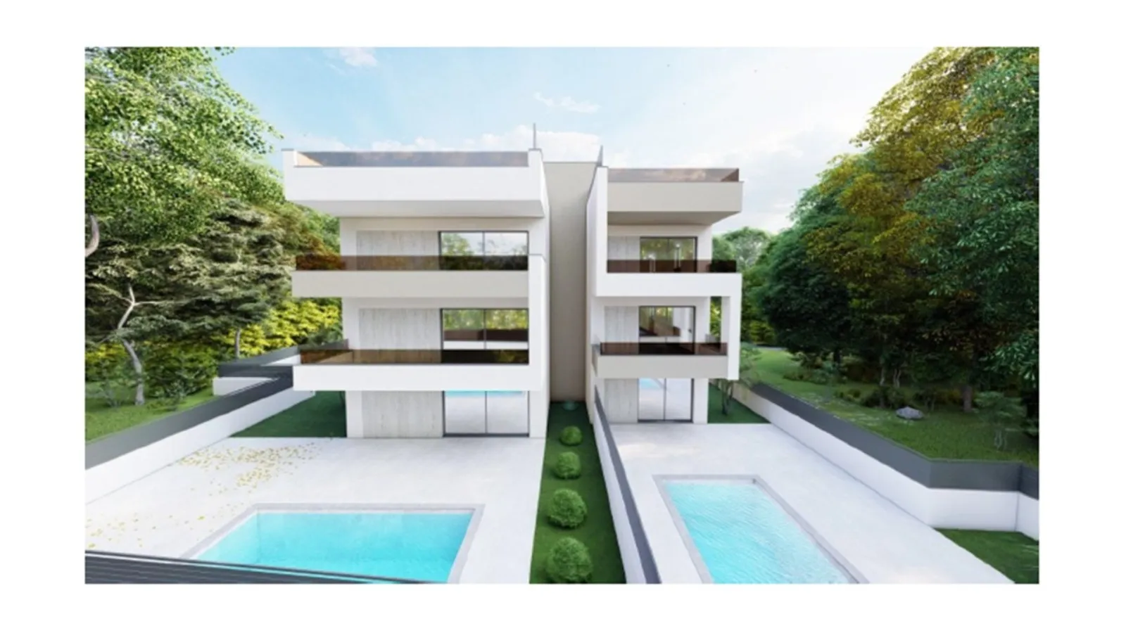 Novogradnja – Dvosoban stan s terasom 76 m², pogled na more, Sukošan