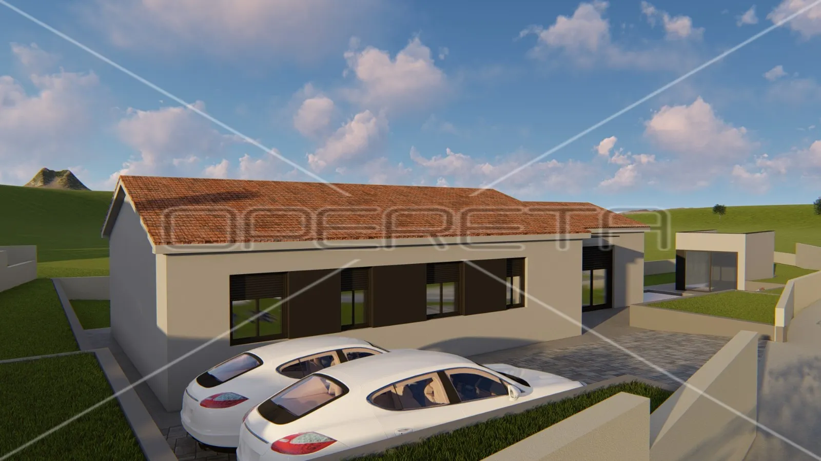 okolica kršana, građevinsko zemljište 891 m2 sa građevinskom dozvolom - slika 13