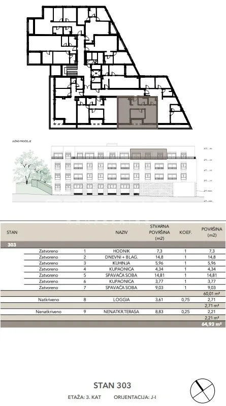 prodaja, stan, črnomerec, kuniščak, 3s, 64m2 - slika 3