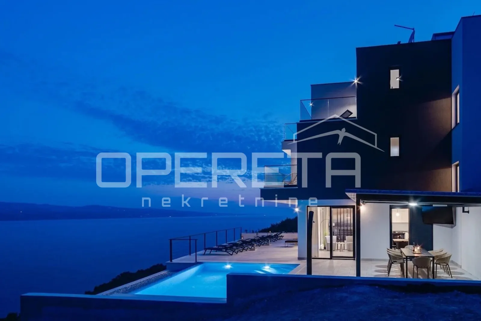 moderna vila s otvorenim pogledom na more, povišena lokaciji uz omiš - slika 2