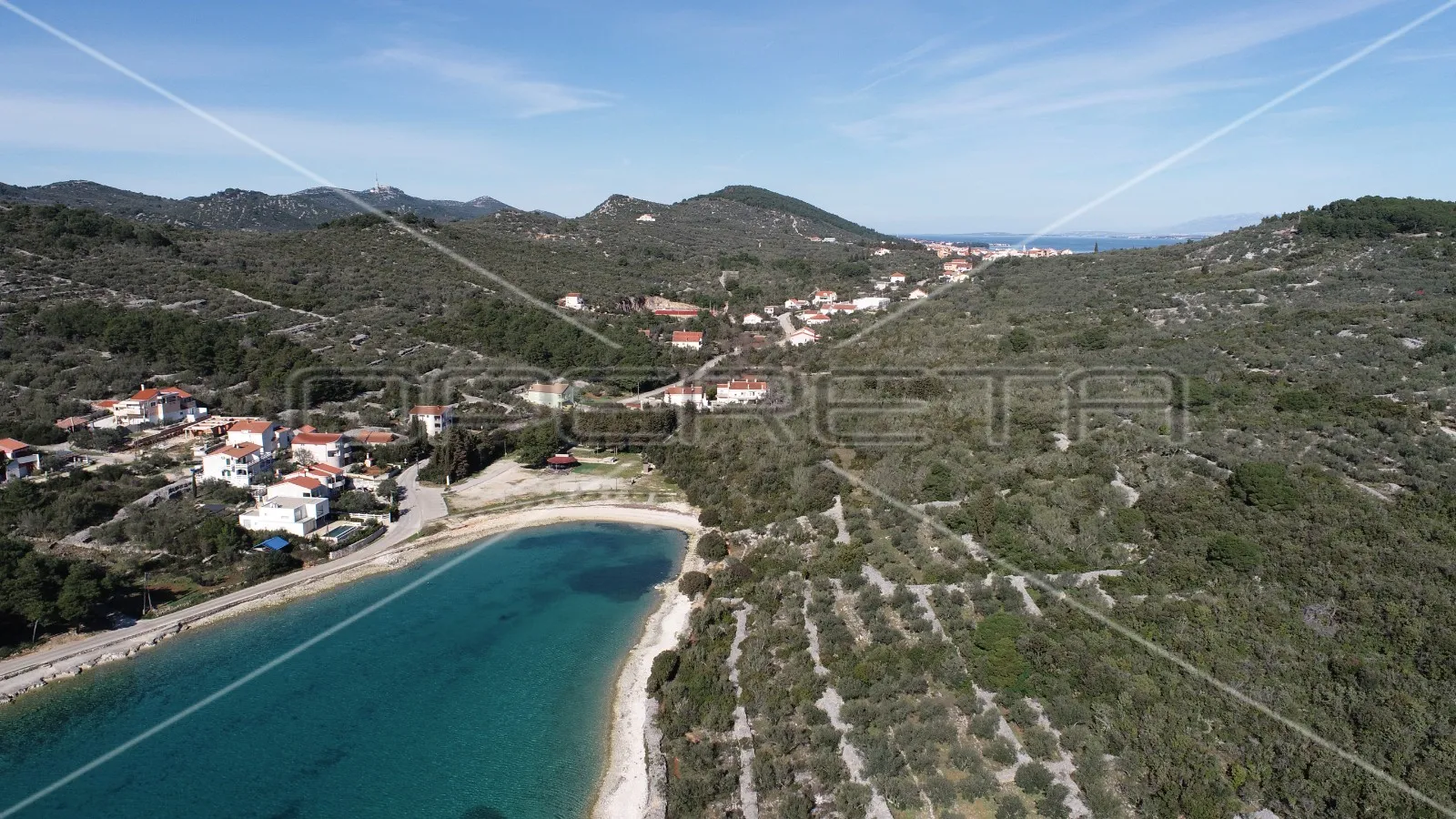 građevinsko zemljište, pogled na more, 70m do mora,1343 m2,kali,ugljan - slika 9