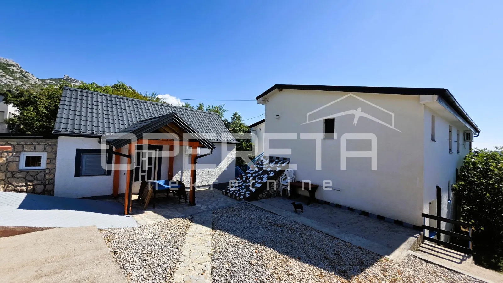 kuća s pomoćnim objektom, pogled, garaža, vrt, 330 m2, karlobag - slika 2