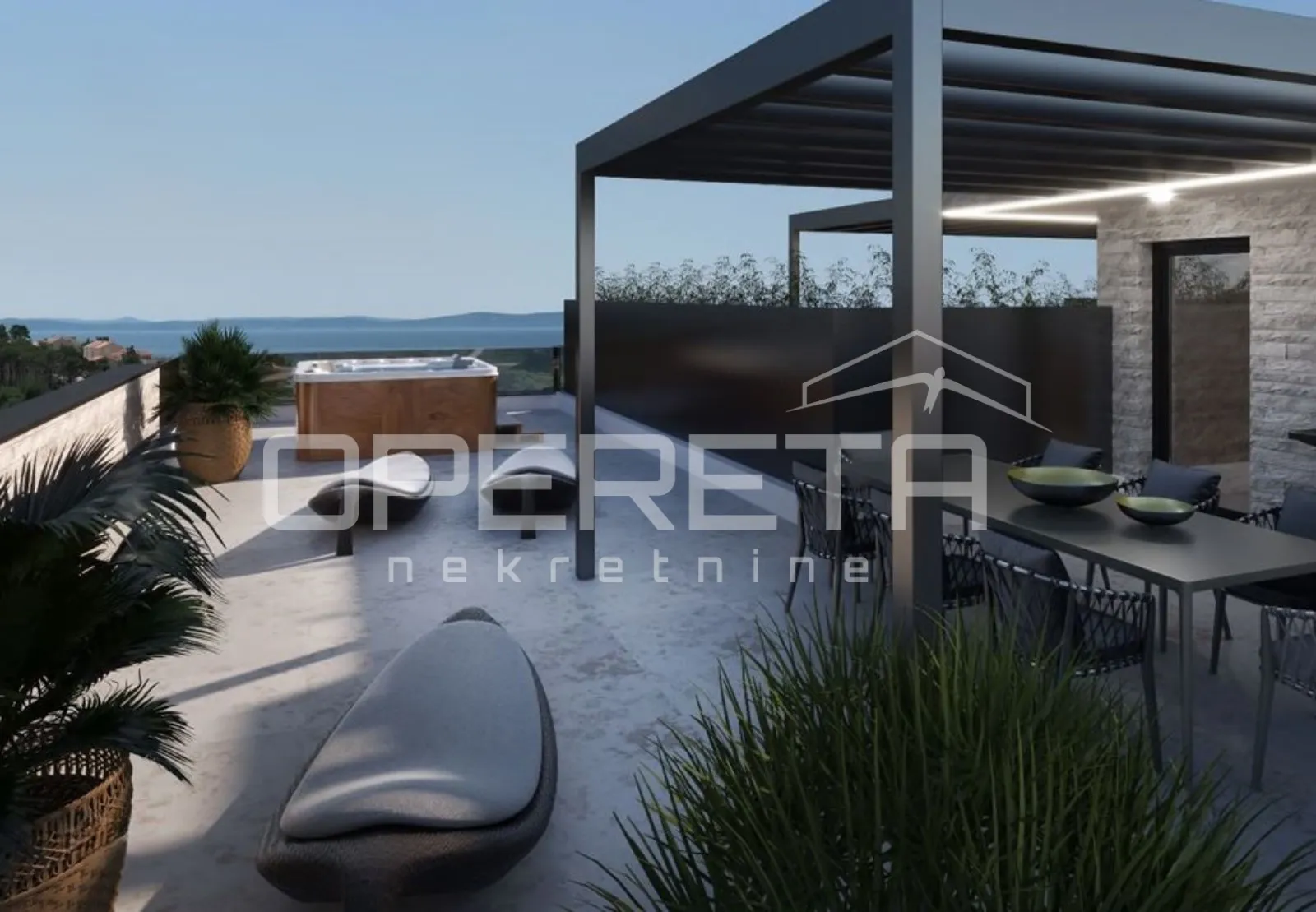 privlaka/zadar - lux projekt 70m od mora, penthouse g203 - slika 2