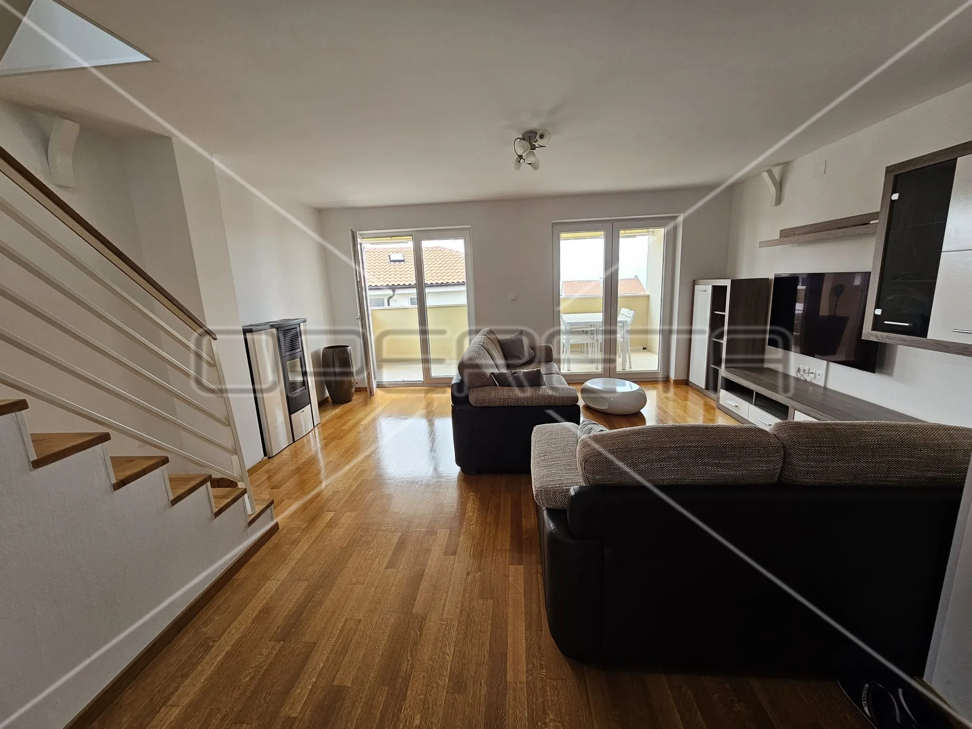 malinska, noviji duplex 4bdr s dvije terase, 2 parkirna mjesta, pogled more, atr - slika 6