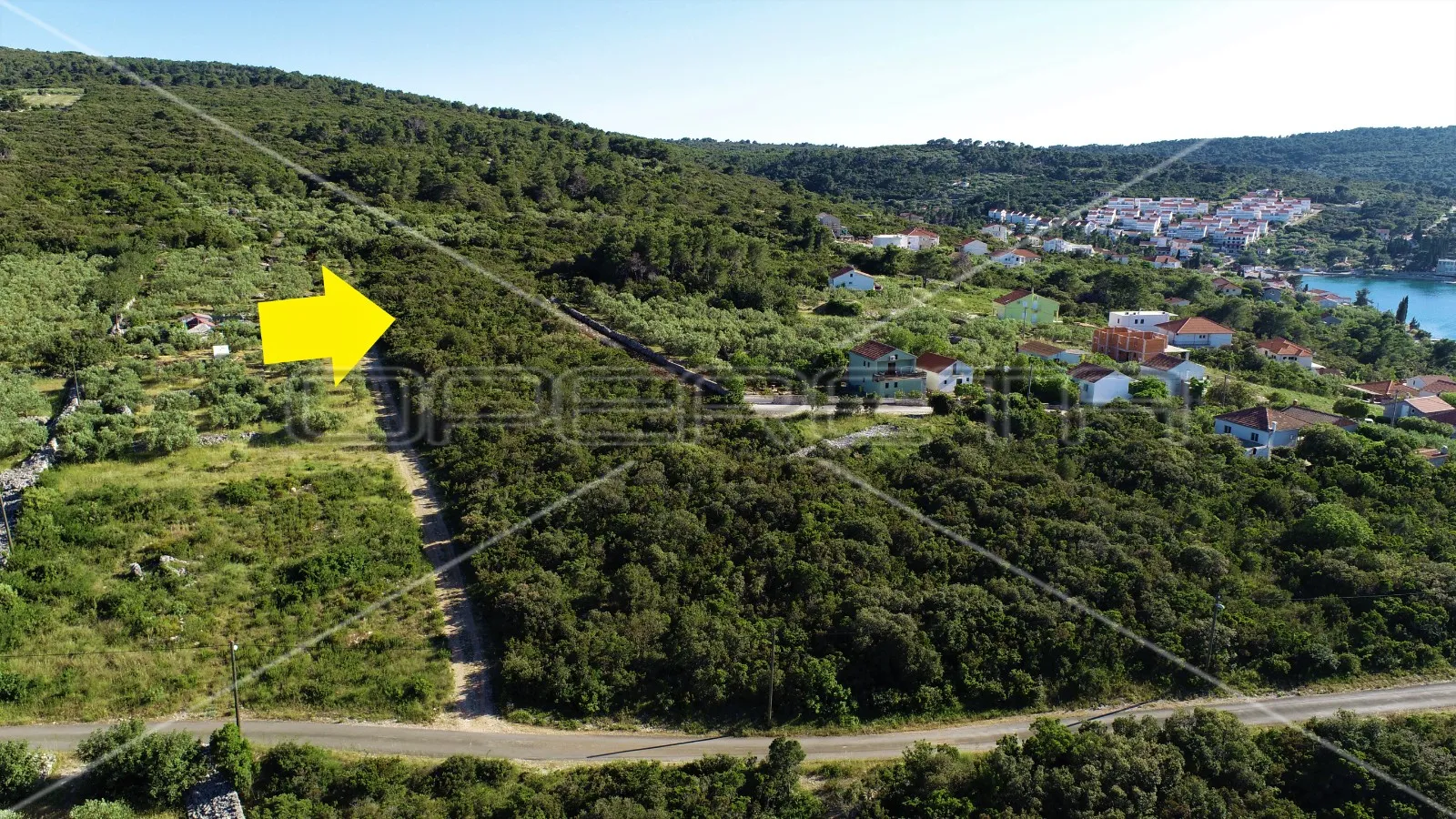 građevinsko zemljište 932 m2, m1 namjena, pogled na more, nečujam, otok šolta - slika 3