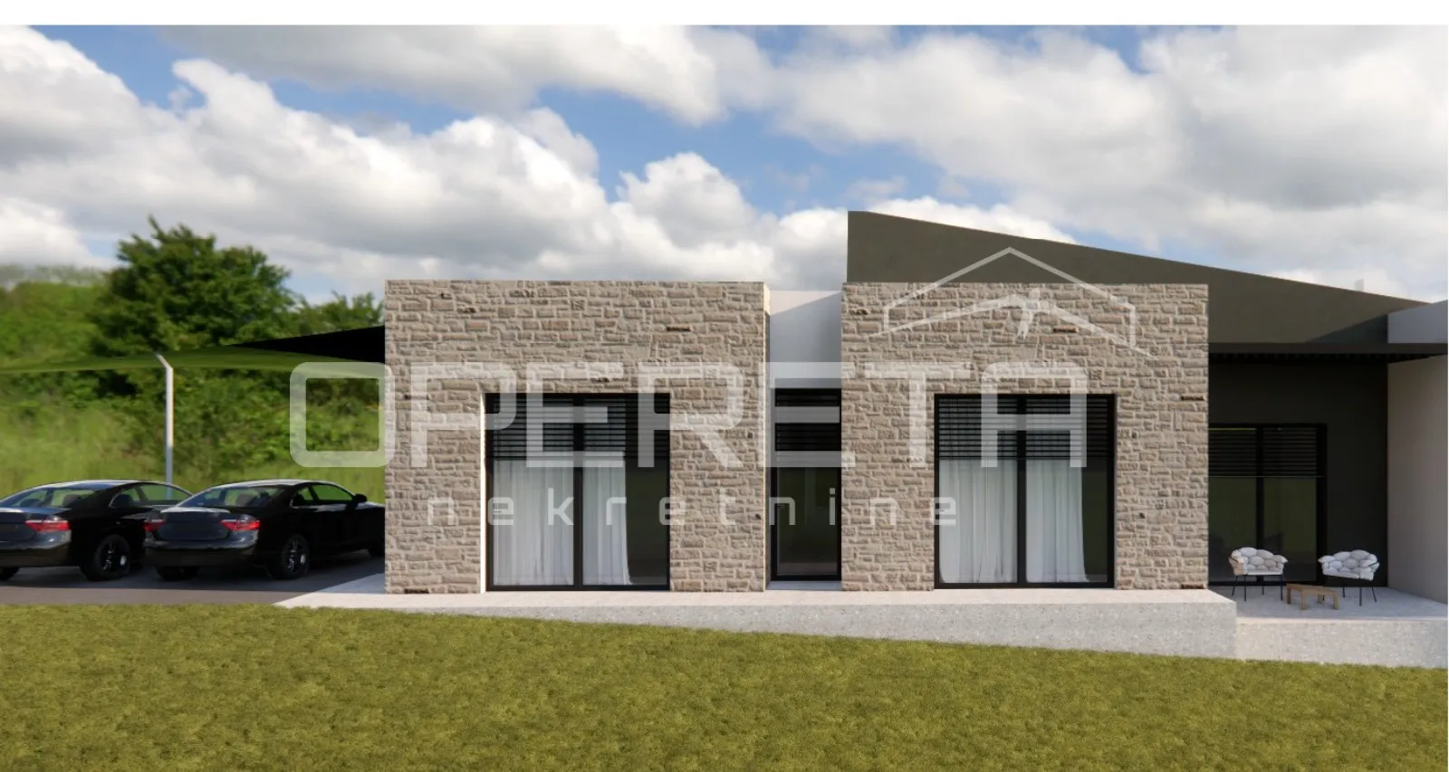 vižinada – okolica, građevinsko zemljište 735 m² s projektom - slika 2
