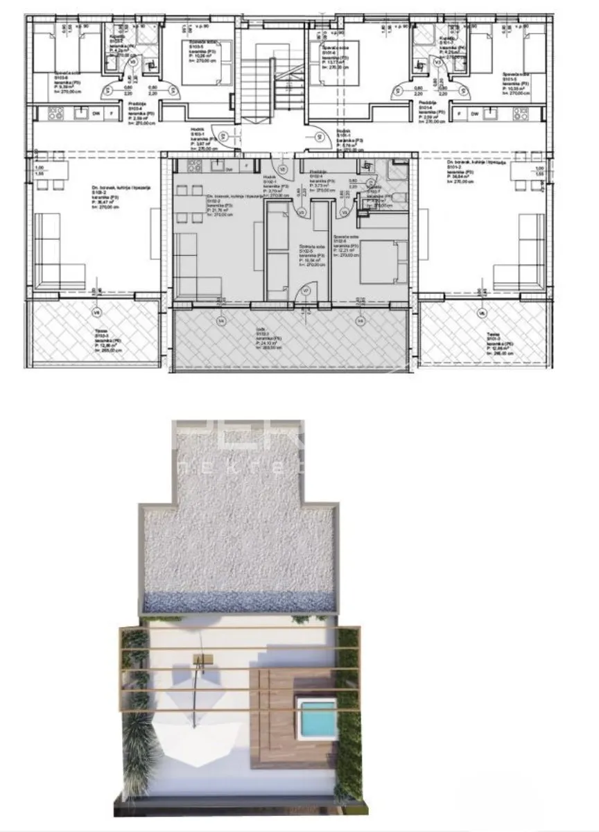privlaka/zadar - lux projekt 70m od mora, penthouse g202 - slika 5
