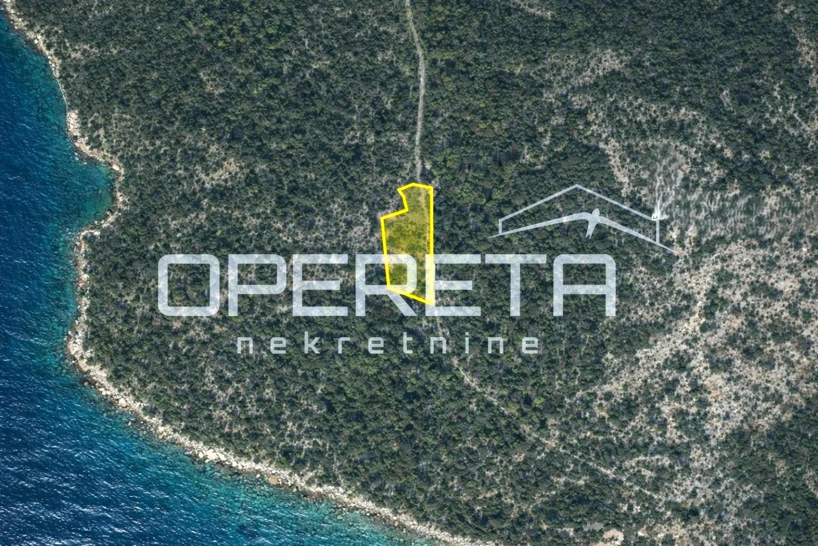 zemljište 2.126 m2 uz put, s ruševinom stare kućice, baćina - slika 7