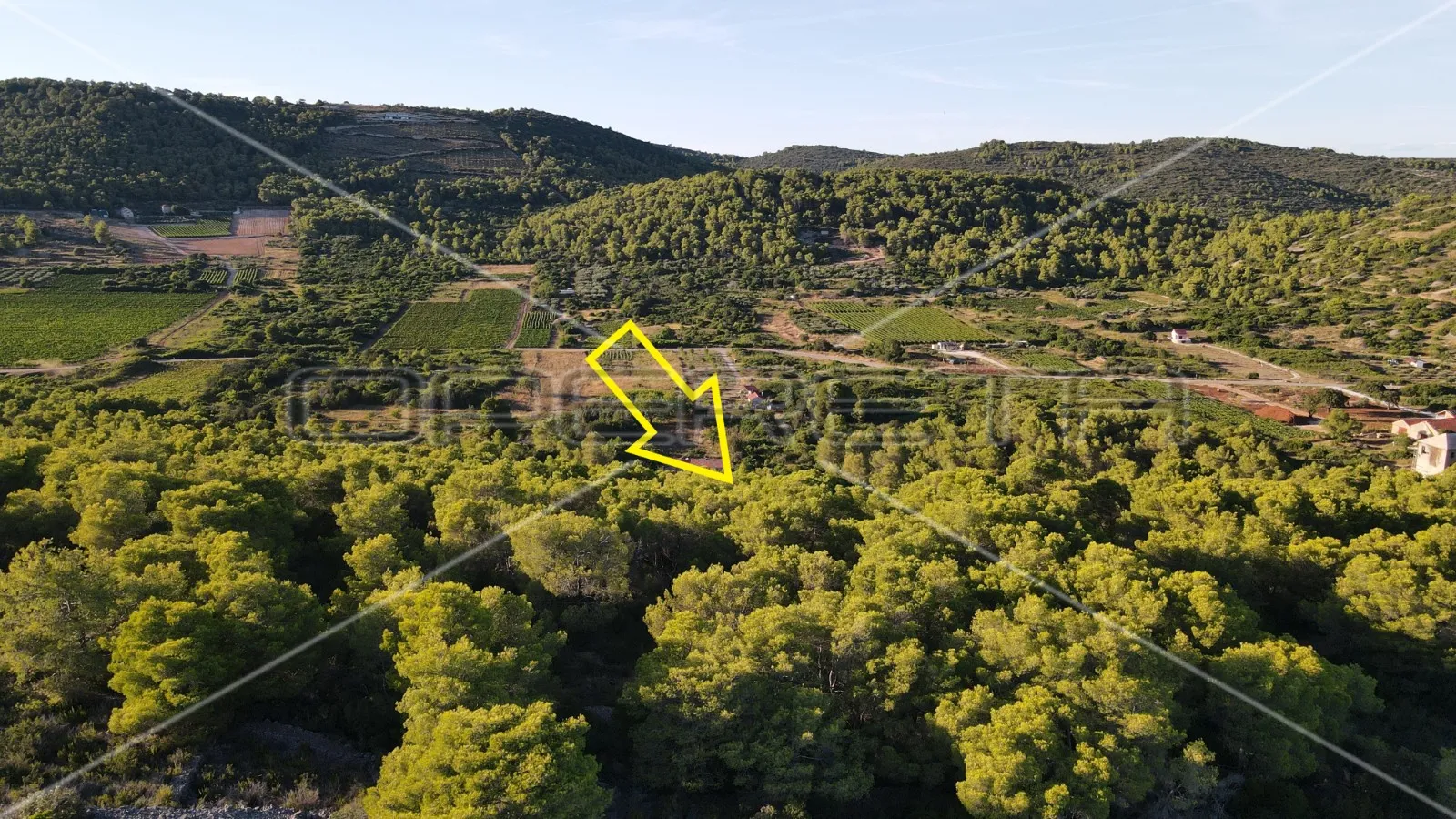 zemljište 4.105 m2, pravilan oblik i otovoren pogled na more, otok vis - slika 8