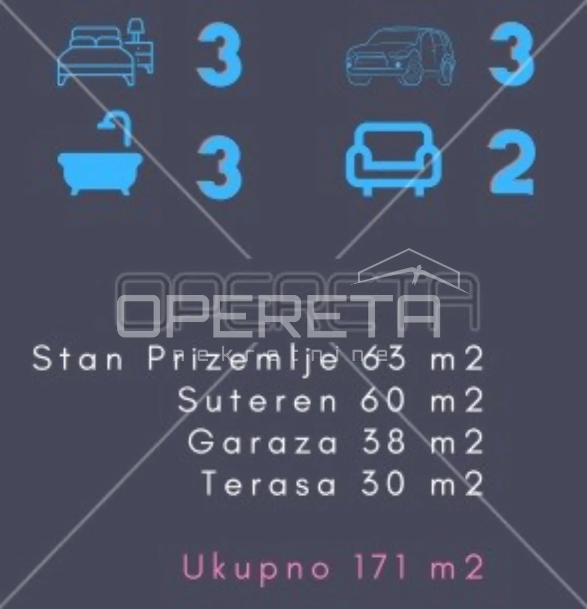 najam, stan, trešnjevka, dvoetažni, 4 sobni - slika 2