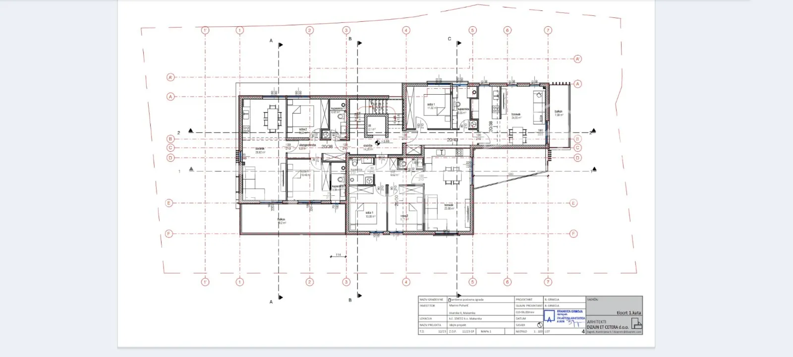 stan 1s, 57,51 m² na povišenom položaju s pogledom, makarska - slika 11