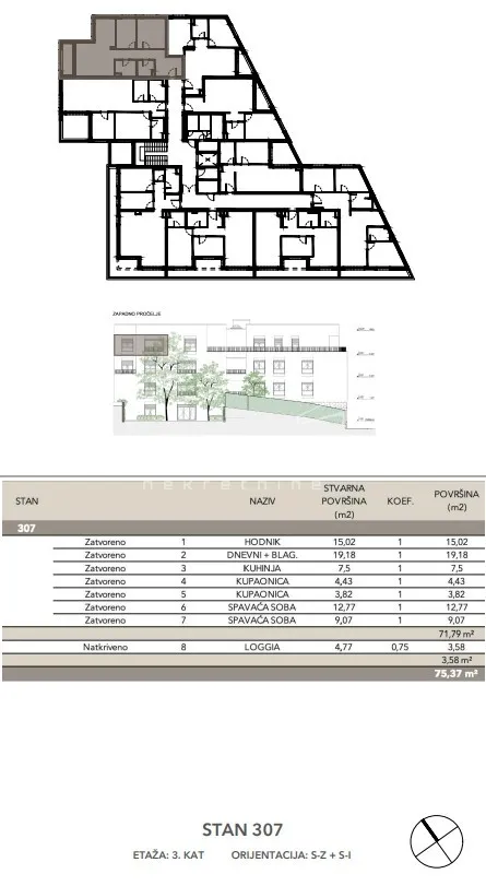 prodaja, stan, črnomerec, kuniščak, 3s, 75m2 - slika 3