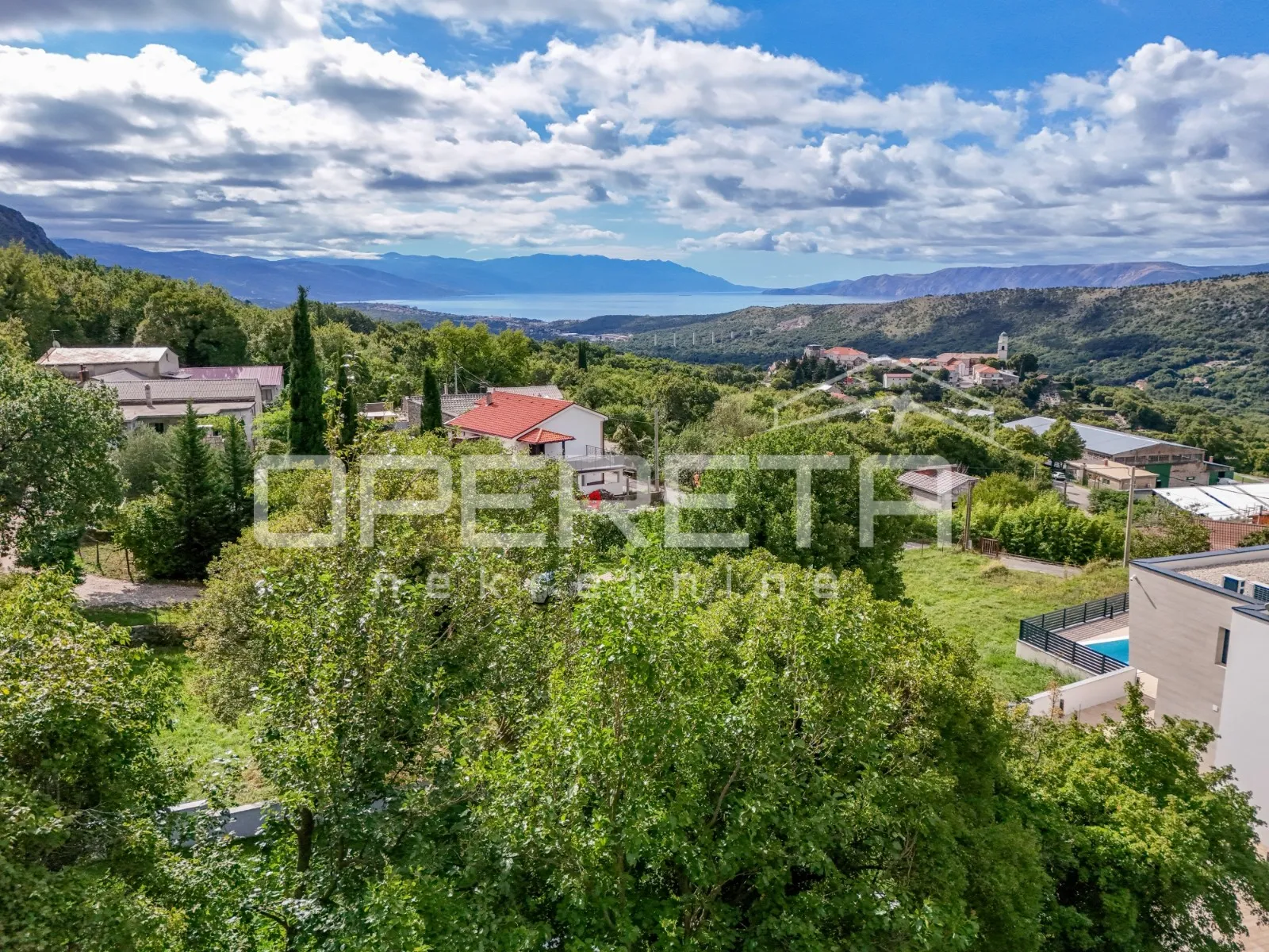 prodaja, građ.zemljište, novi vinodolski, centar bribira, 2014m2, pogled na more - slika 9