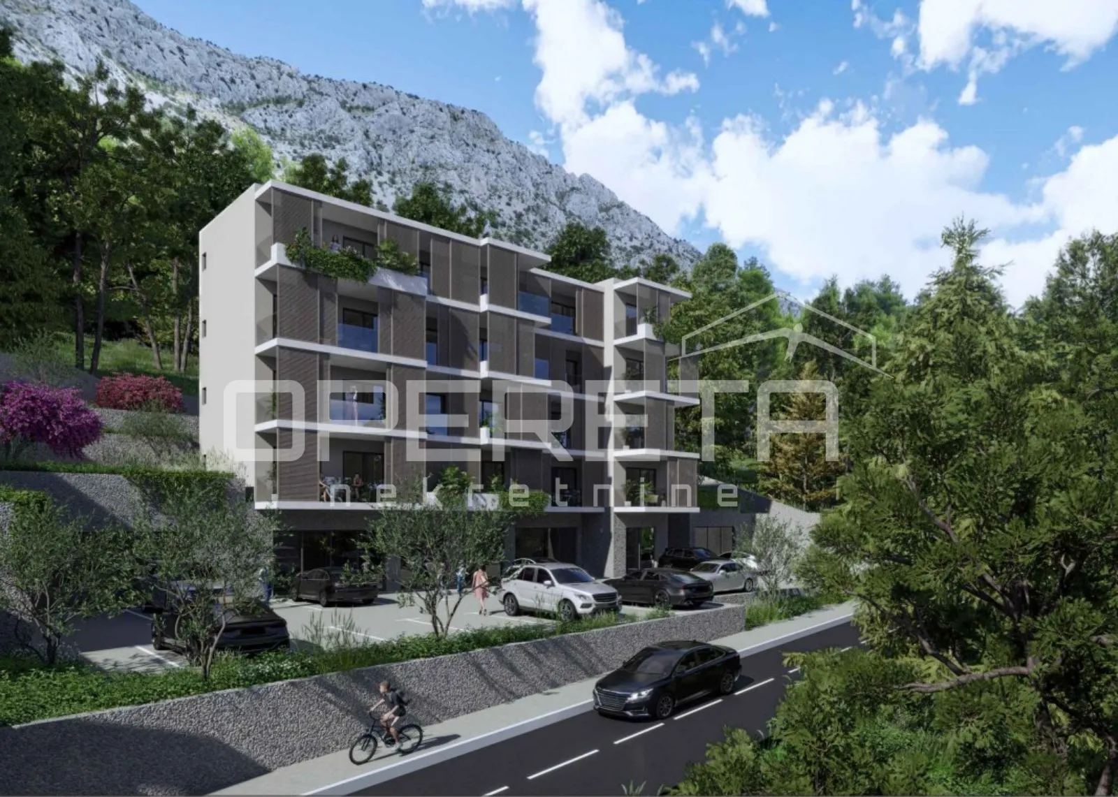 novogradnja, omiš: prostrani dvosoban stan s liftom i pogledom na more - slika 3