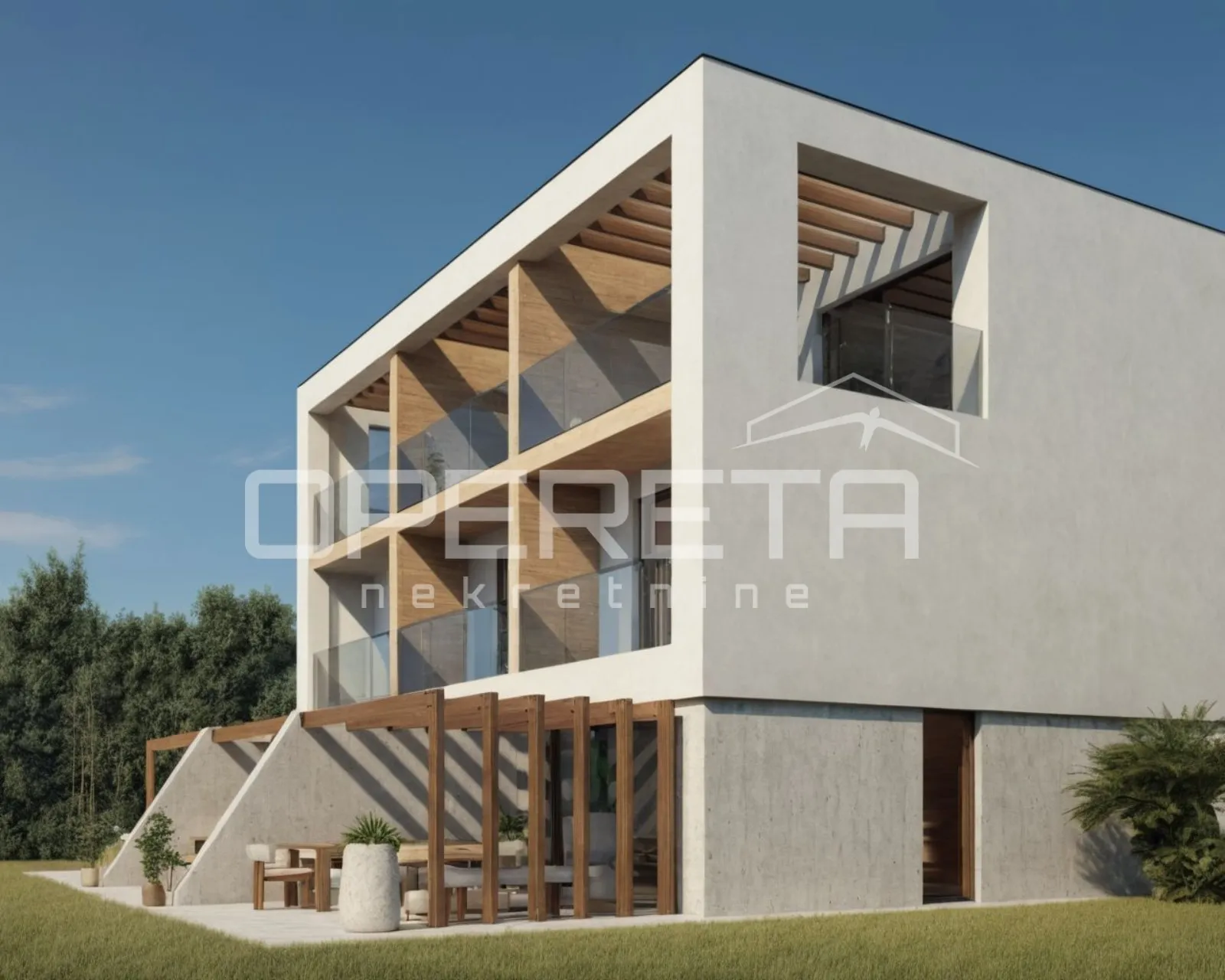 istra, medulin, moderna troetažna kuća sa pogledom, 300 m od mora - slika 4