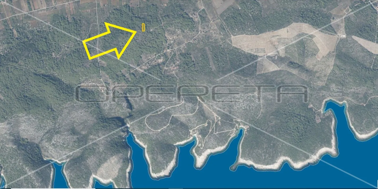 zemljište 4.105 m2, pravilan oblik i otovoren pogled na more, otok vis - slika 4