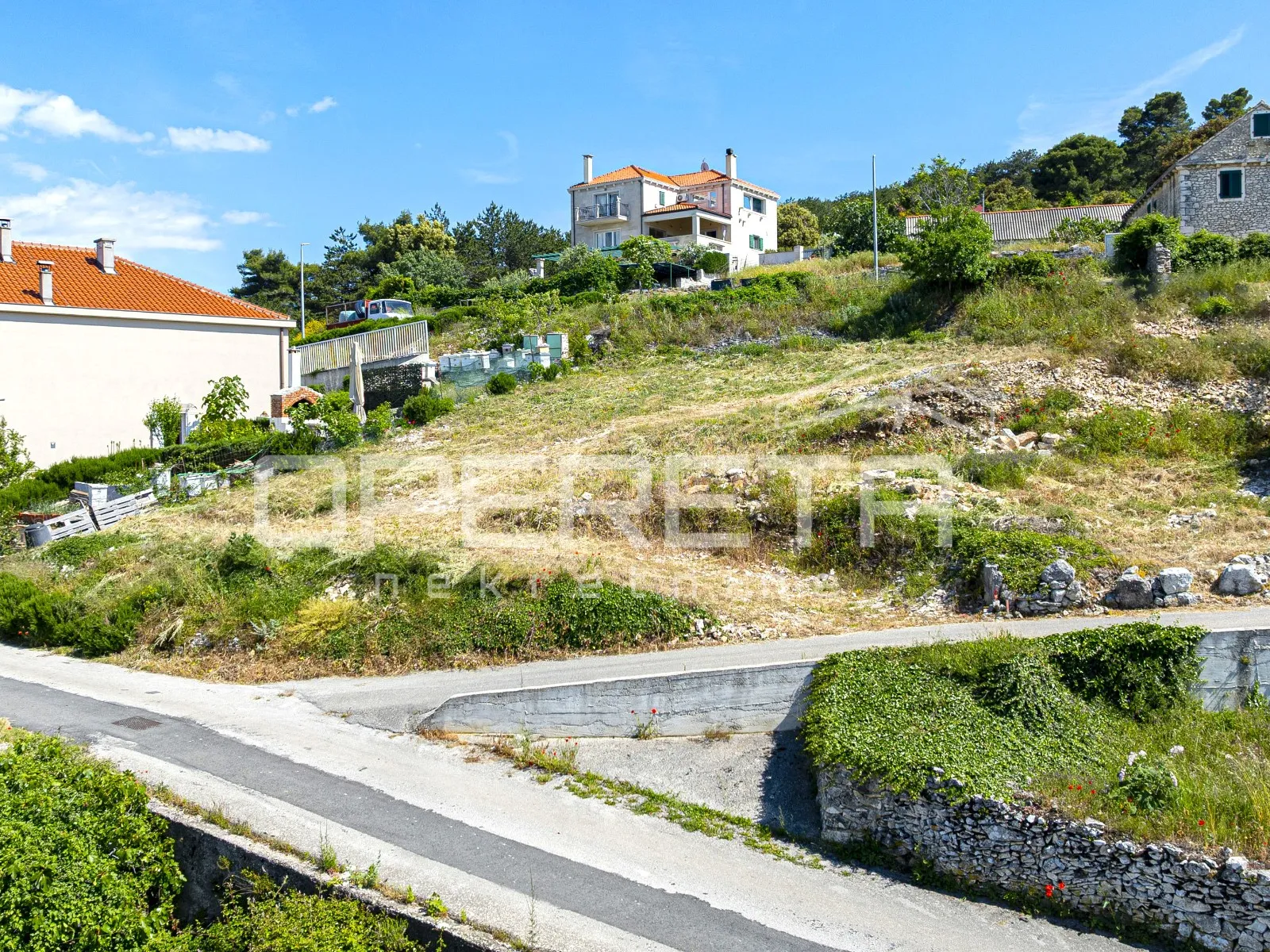 nerežišća, brač, građevinsko zemljište s pogledom, 450m2 - slika 15