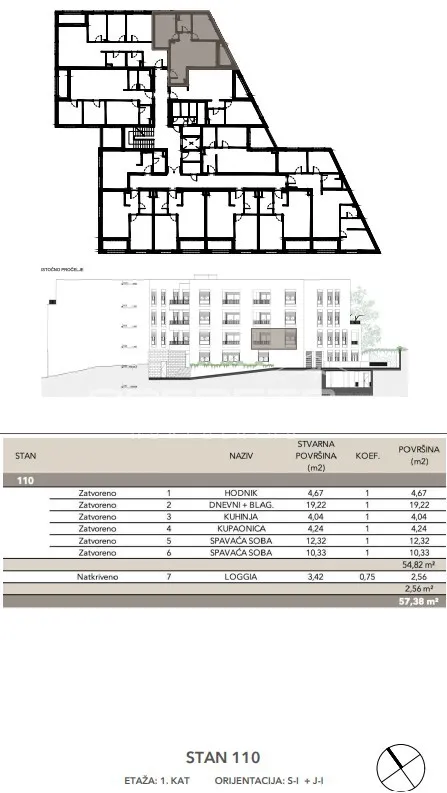 prodaja, stan, črnomerec, kuniščak, 3s, 57m2 - slika 3