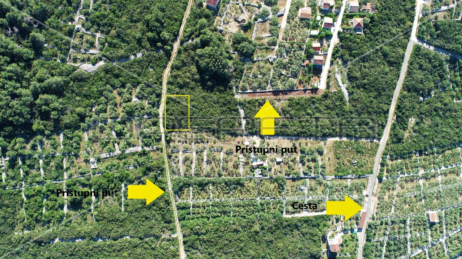 građevinsko zemljište 997 m2, m1 namjena, pogled na more, nečujam, otok šolta - slika 3