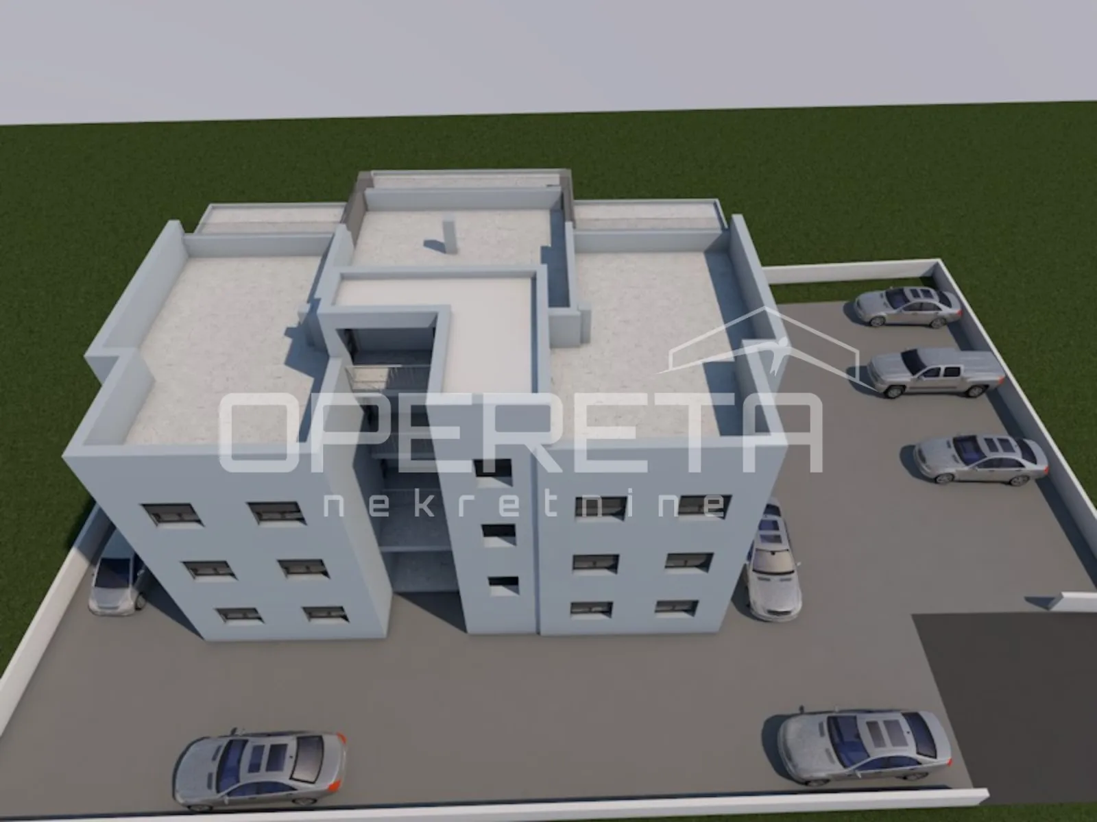 novogradnja, dvosoban stan s krovnom terasom, 81 m², 2. kat, murvica - slika 3
